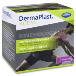 Cinta Kinesiologica Dermaplast Active Color Rosa 5 Cmx5 M