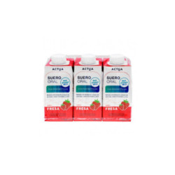 Actua Suero Oral 3 Tetrabriks 200 Ml. Sabor Fresa